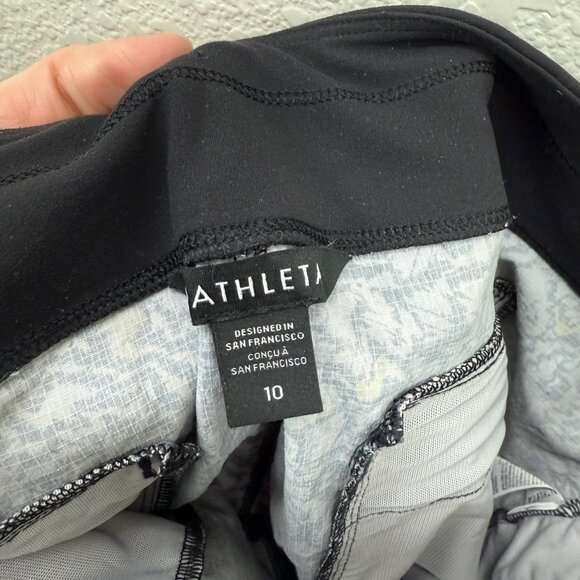 Athleta Trekkie North Printed Jogger Nylon Stretch Outdoor Pants Womens size 10 - Picture 2 of 8